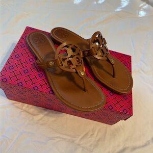 Tory Burch Tan Leather Sandals